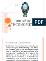 100 Años de Econometria