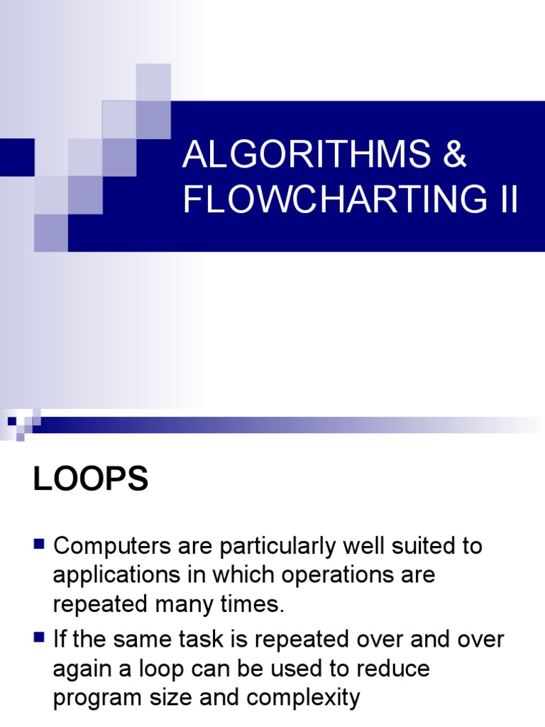 Algorithms and Flowcharting Techniques | PDF | Algorithms | Computer ...