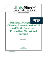 Synthetic Detergents and Cleaning Products in The CIS and Baltic Countries: Production, Market and Forecast