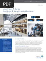 Exacqvision A-Series Hybrid and Ip Network Video Recorders: Data Sheet