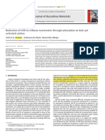 Journal of Hazardous Materials: Reduction of COD in Refinery Wastewater Through Adsorption On Date-Pit Activated Carbon