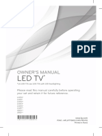 Led TV: Owner'S Manual