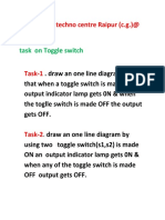 Task On Toggle Switch