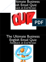 Businessenglishformalinformalemailquizfeedback PDF