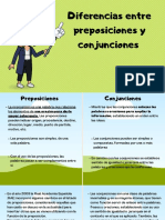 Diferencia Entre Preposiciones y Conjunciones