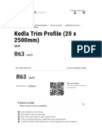 Kedla Trim Profile 20 X 2500MM Alu Section