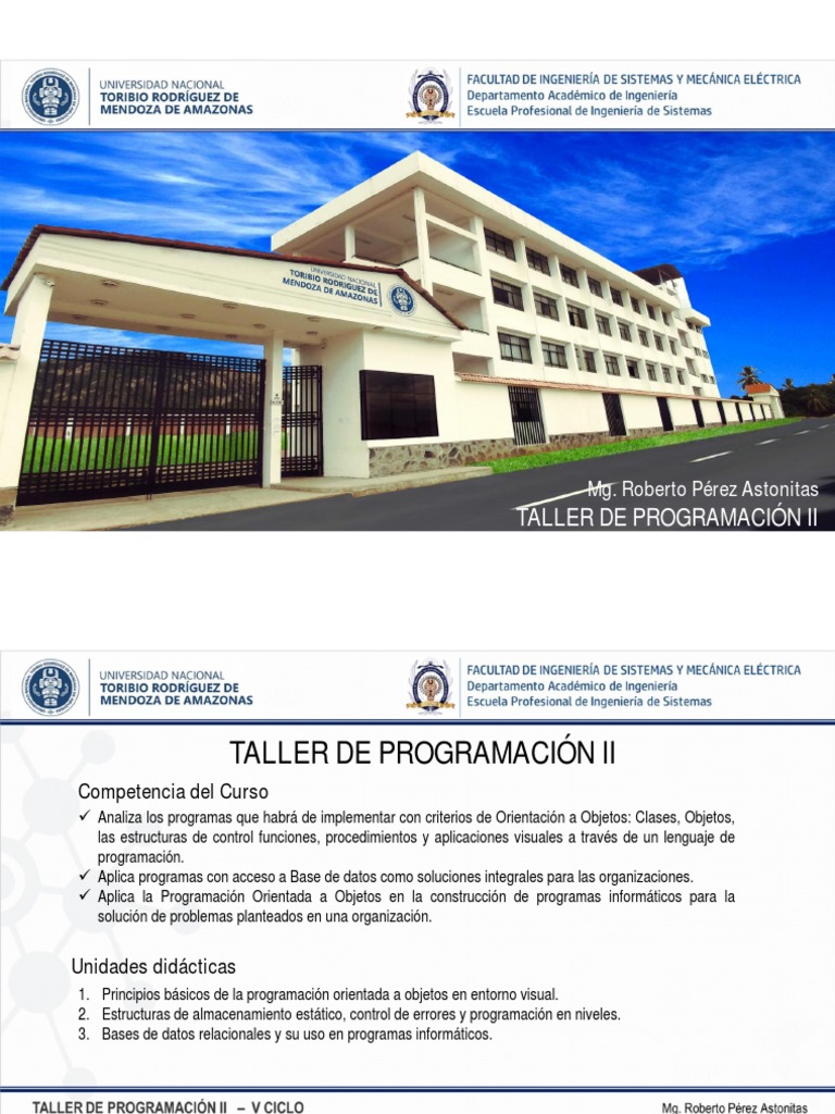 Taller de Programación II - Sesión 1 | PDF | Java (lenguaje de ...