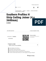 Southern Profiles H Strip Ceiling Joiner 4 X 3600