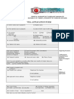 Main Turkish Visa Application Form