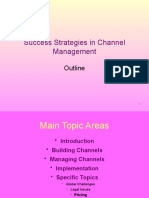 Success Strategies in Channel Management: Outline