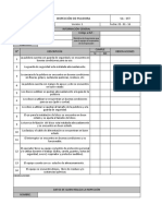 N° 25 Inspección de Pulidora