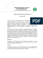 Lesões Por Esforços Repetitivos L.E.R./D.O.R.T.: Universidade Estadual Paulista "Júlio de Mesquita Filho"