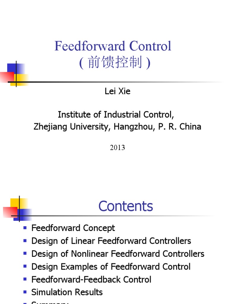 Feedforward Control Design Overview | PDF | Control Theory | Systems Theory