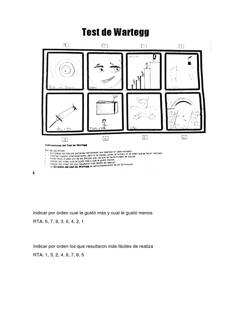 Test de Wartegg PDF | PDF