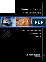 Supply Chain Intelligence: Database Setup Guidelines 2013