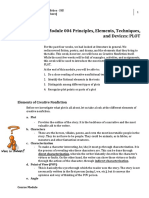 Module 004 Principles, Elements, Techniques, and Devices: PLOT