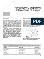 11 It The Production, Properties and Interactions of X-Rays