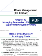 Supply Chain Management (3rd Edition) : Managing Economies of Scale in The Supply Chain: Cycle Inventory