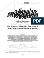 The Ilyenkov Triangle: Marxism in Search of Its Philosophical Roots