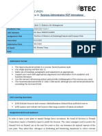 Unit 31 Statistics For ManagementAssignment 1 (LO1 - LOs) 1