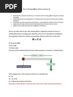 Turning Effects of Forces - Lesson 4 PDF