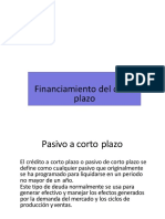 Financiamiento de Corto Plazo