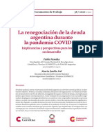 Pablo Neminia - La Renegocion de La Deuda Externa Durante La Pandemia PDF