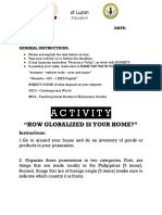 Activity: "How Globalized Is Your Home?"