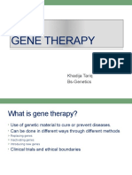Gene Therapy: Khadija Tariq Bs-Genetics