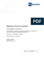 Machine Control System: Sub Supplier Instruction