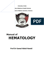 Hematology: Manual of