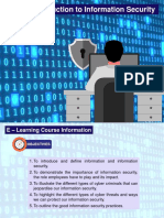 Topic 1 - Introduction To Information Security PDF