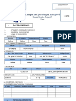 Ficha de Inscripcion Colegiatura