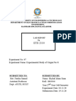 Experiment No: 07 Experiment Name: Experimental Study of Origin Pro 8