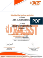 Certificado Dracsst 144