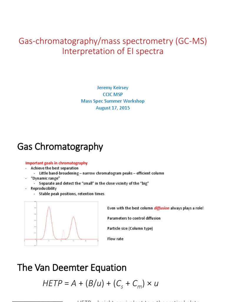 GC MS EI JK-final PDF | PDF | Gas Chromatography | Gas Chromatography ...