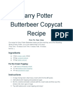 Harry Potter Butterbeer Recipe