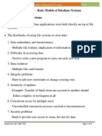 Introduction - Basic Models of Database Systems Purpose of Database Systems