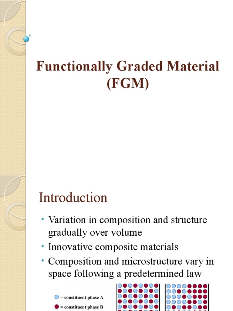 Functionally Graded Material (FGM) | PDF | Ceramics | Tungsten