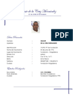 Perfil profesional Odasir de la Cruz