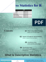 Business Statistics For R: Name PRN