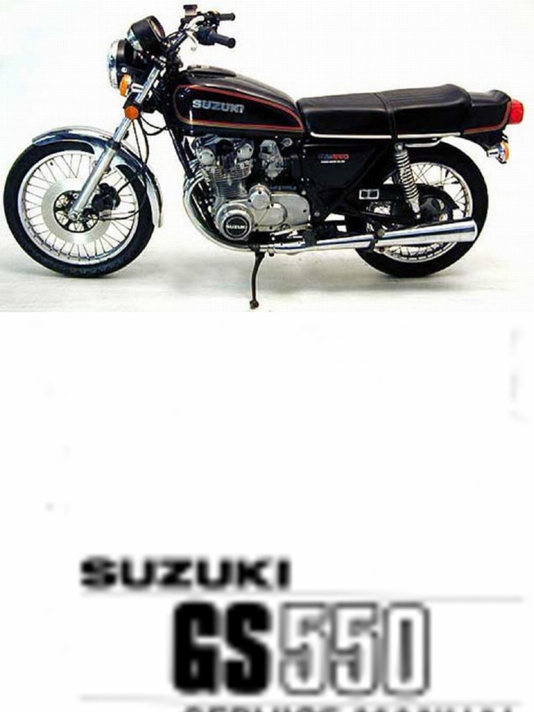 Suzuki GSX550E, ES '83 Service Manual (99500-35010-03E) PDF | PDF