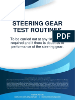 STEERING GEAR TEST ROUTINES CHECKLIST