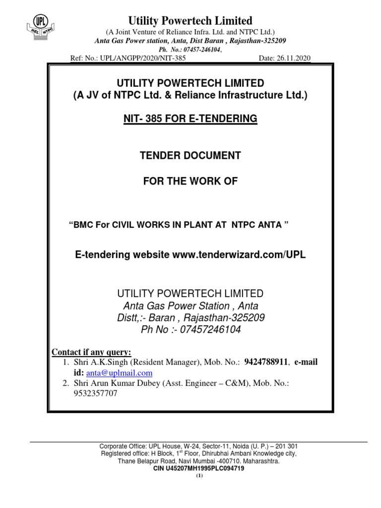 Utility Powertech Limited | PDF | Value Added Tax | Guarantee
