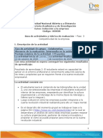 Guía de Actividades y Rúbrica de Evaluación - Unidad 2 - Fase 3 - Competitividad de La Empresa