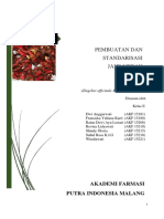 Pembuatan Dan Standarisasi Simplisia Rimpang Jahe Merah PDF