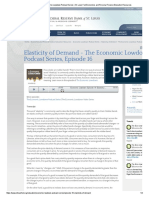 Elasticity of Demand, Economic Lowdown Podcast Series - ST