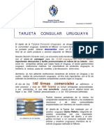 Tarjeta Consular Uruguaya: 140 Firmas Comerciales