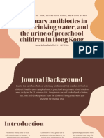 Veterinary Antibiotics Found in Food, Water and Urine of Hong Kong Preschool Children