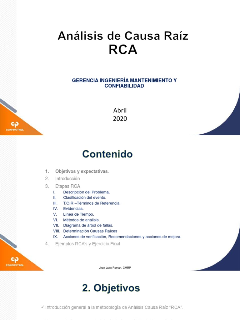 Metodología RCA: Análisis y Ejemplos | PDF | Bp | Bomba
